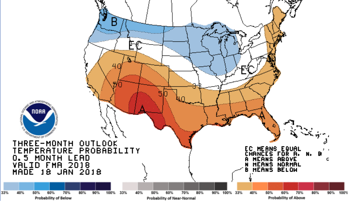 Feb-April Temp Outlook